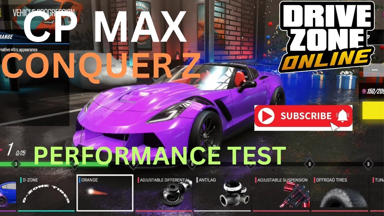 CP MAX NEW CONQUER PERFORMANCE TEST IN NUR TRACK || DRIVE ZONE ONLINE || DRIVE ZONE ONLINE GAMEPLAY