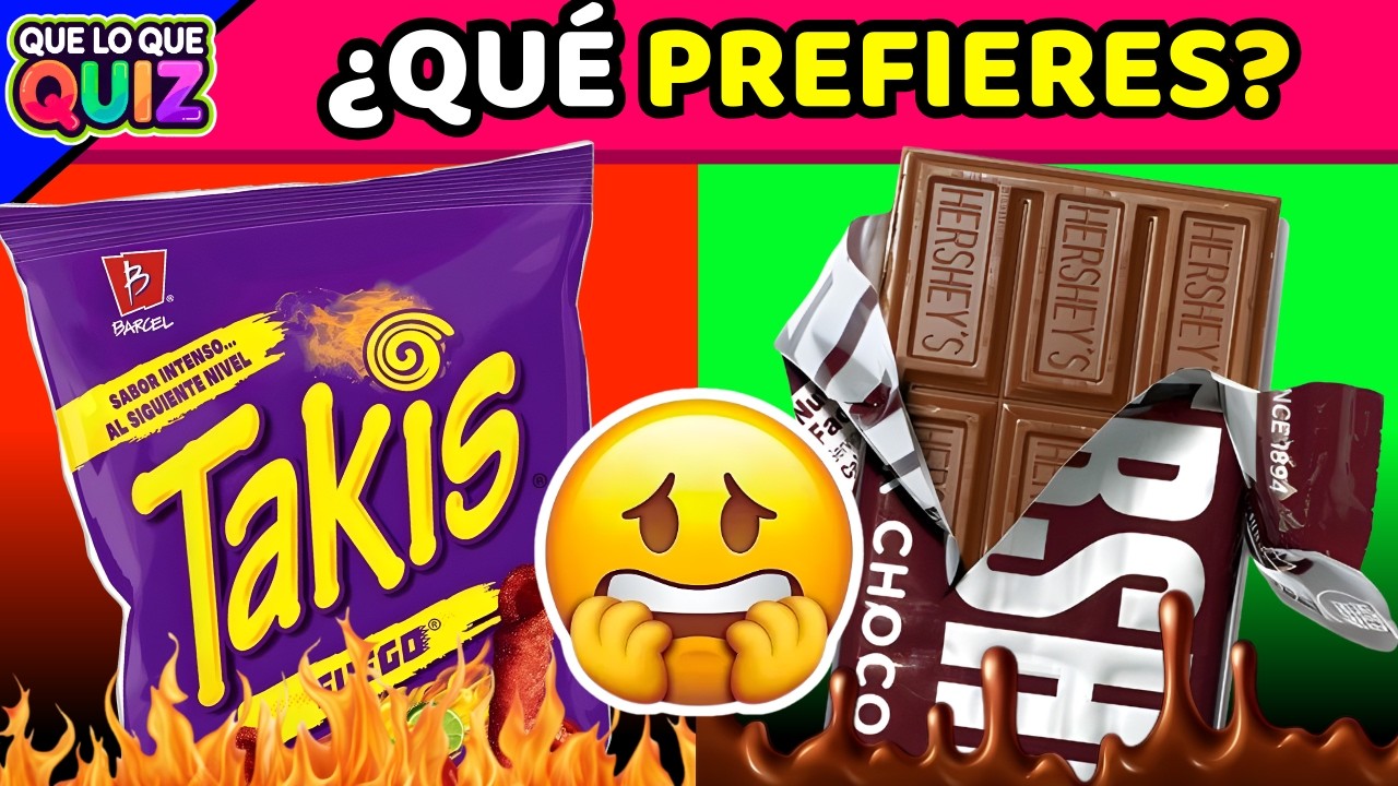 ¿Qué PREFIERES? Edición COMIDA SALADO VS DULCE🍟​🍩​| QUIZ GAME