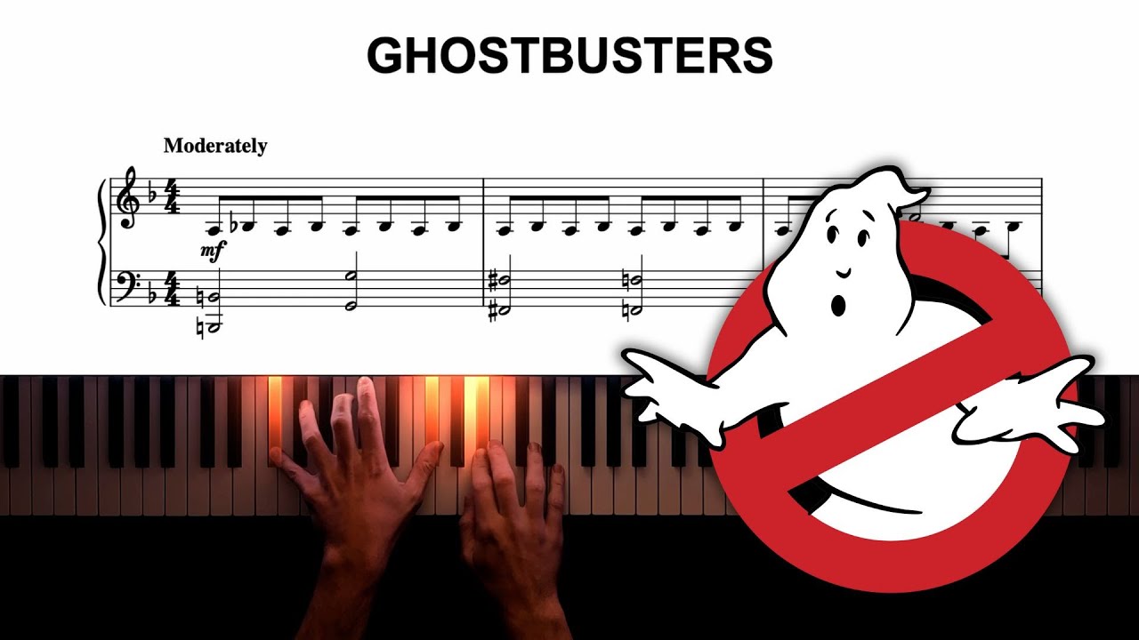 GHOSTBUSTERS - Theme Song 👻 | Piano Cover + Sheet Music