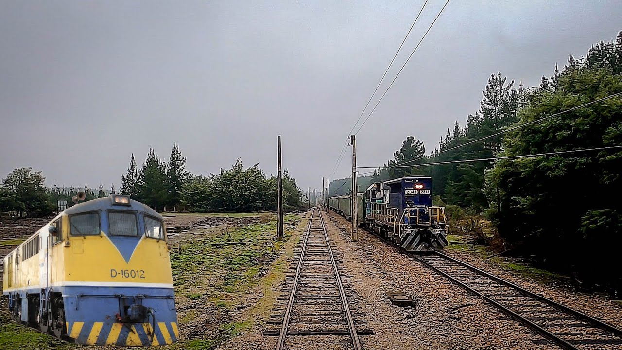 [Cab Ride] Viaje en cabina de tren desde Yumbel a General Cruz (Chile) - Locomotora GE de 1600HP.