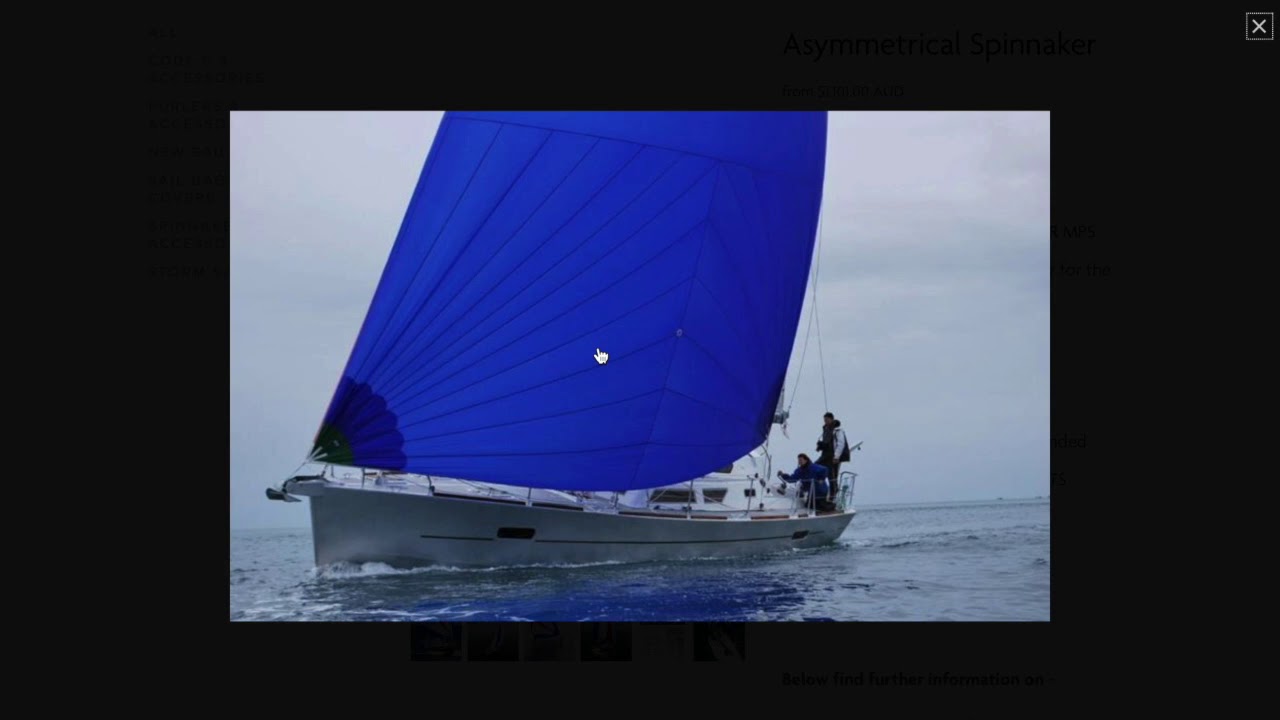 Performance Asymmetrical Stock Spinnaker - Rolly Tasker Sails