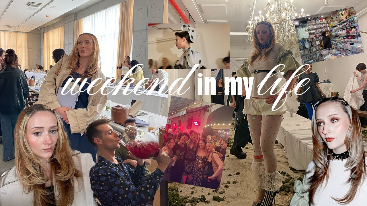 weekend in my life:) french resistance live! strawberry lattes! saie masterclass! WOMO show!