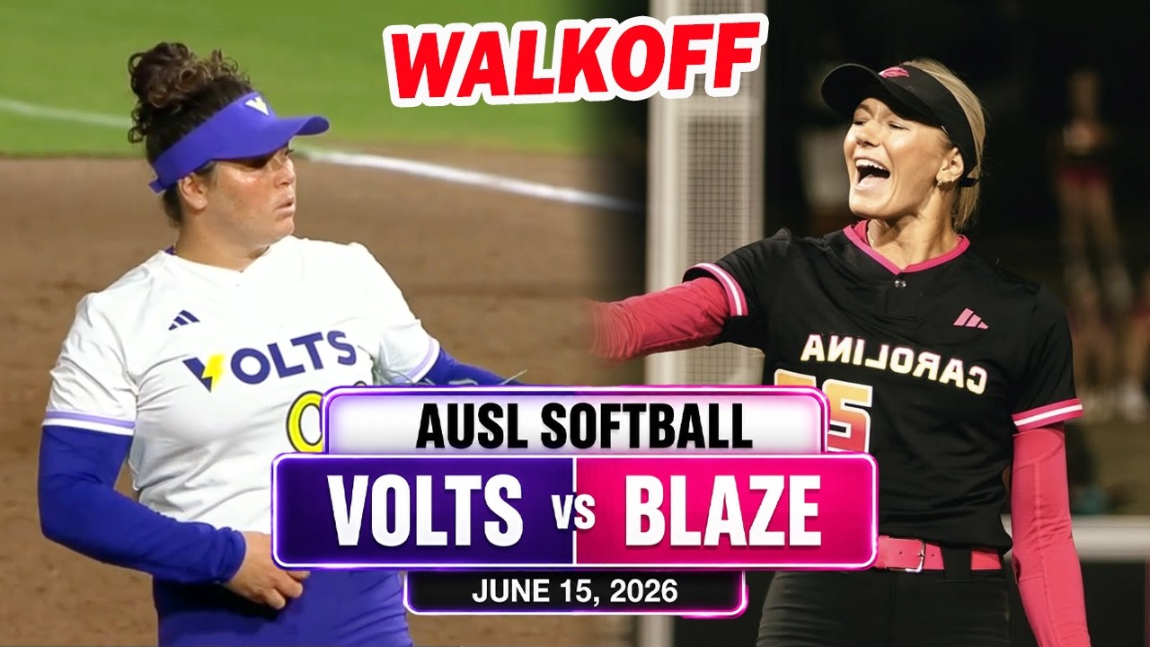 Texas Volts vs Carolina Blaze Full Game, Jun 15 26 | Athletes Unlimited Softball League (AUSL) 2026