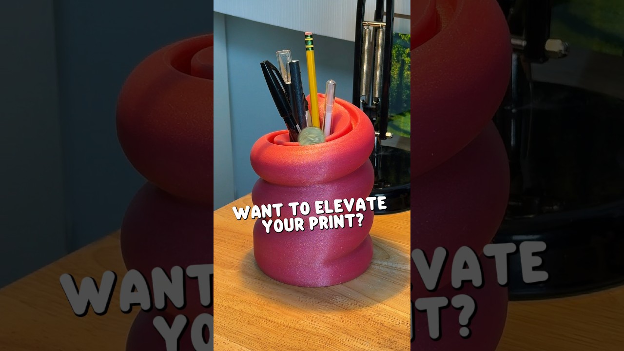Oink Coin Bank and Pencil Holder by elleSTVDIO! Printed with Protopasta! #3dprinting #3dprinted