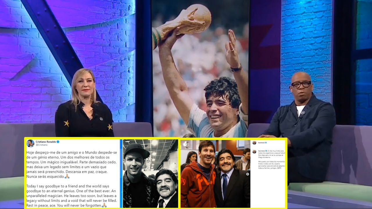 Messi, Ronaldo Pays Tribute To Diego Maradona! Ian Wright: Rest In Peace, Legend