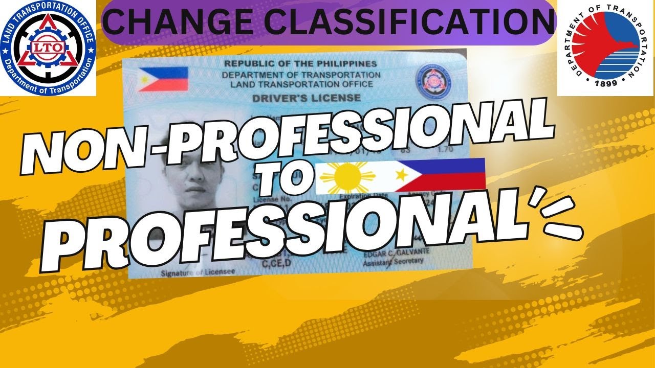 Paano ang Non-pro to Professional | Change Classification