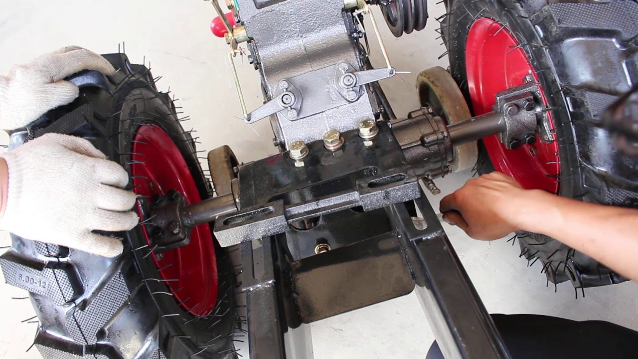 What is the installation process of a walking tractor?