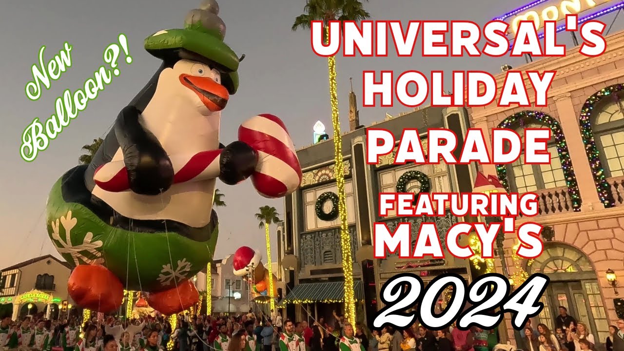Universal's Holiday Parade Featuring Macy's! Full Universal Studios Orlando Christmas Parade POV!