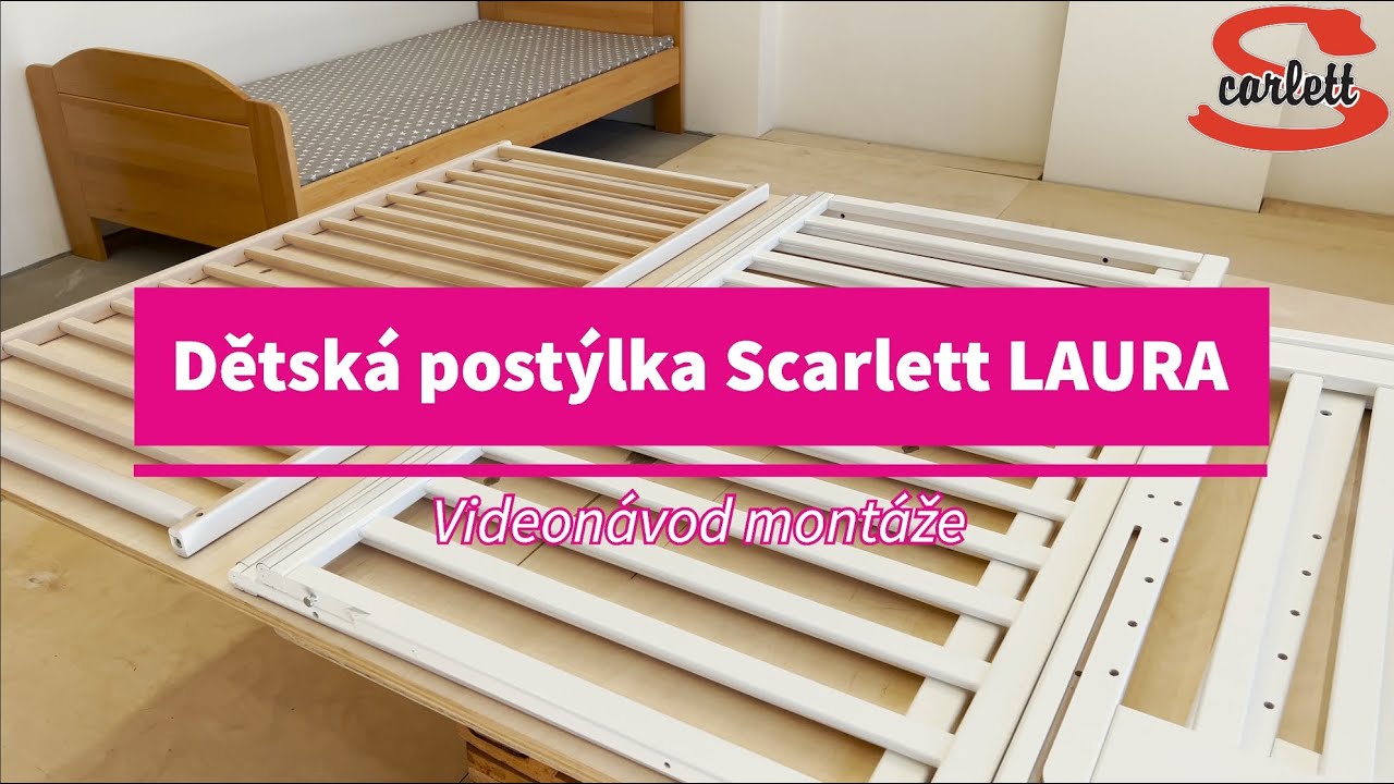 Krok za Krokem montáž - Dětská postýlka Scarlett Laura