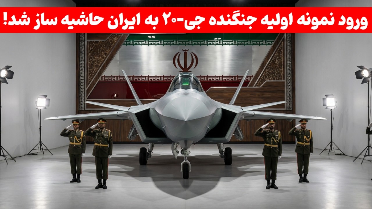 ورود ماکت جنگنده جی ۲۰ توسط نیروی هوایی | این جنگنده شاهکار میکنه