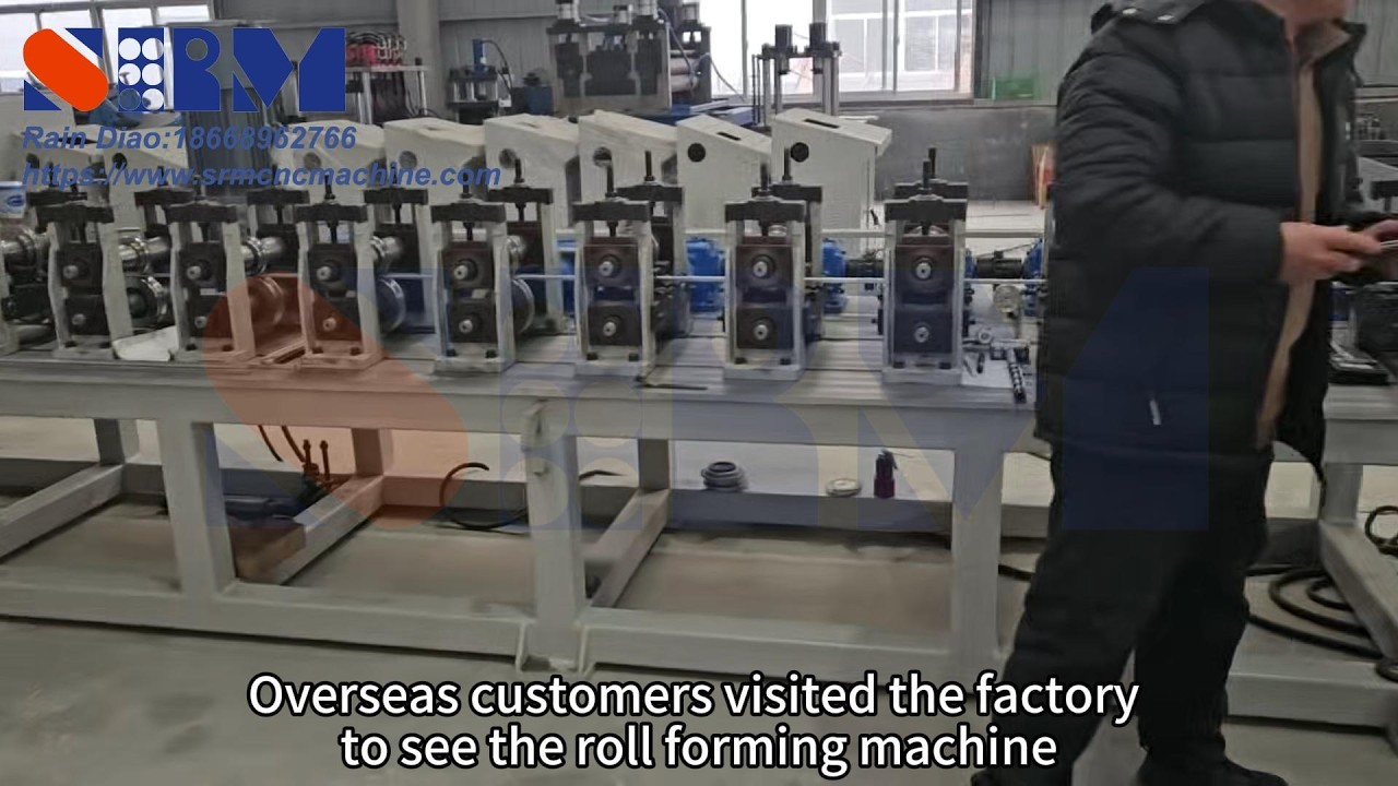Overseas customers visited the factory to see the roll forming machine #rollformingmachine #factory