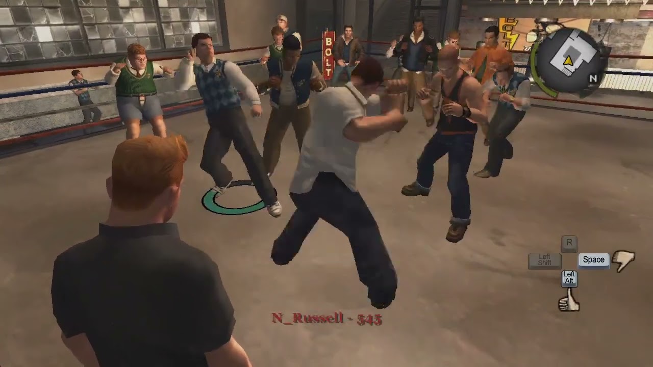 Bully SE: Russell (FBS+) vs. 3 Greasers, 3 Preps, 3 Nerds, 3 Jocks, and 3 Townies