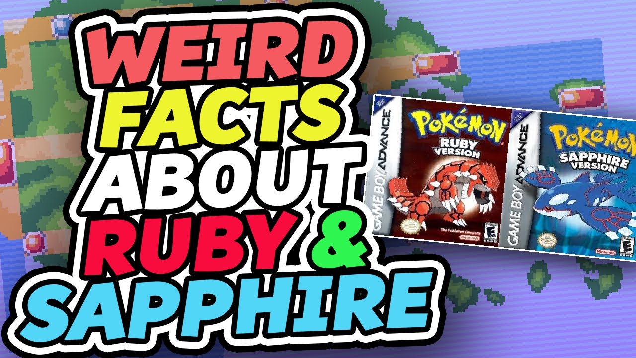 WEIRD Facts About Pokemon Ruby & Sapphire! (Pokemon Games)