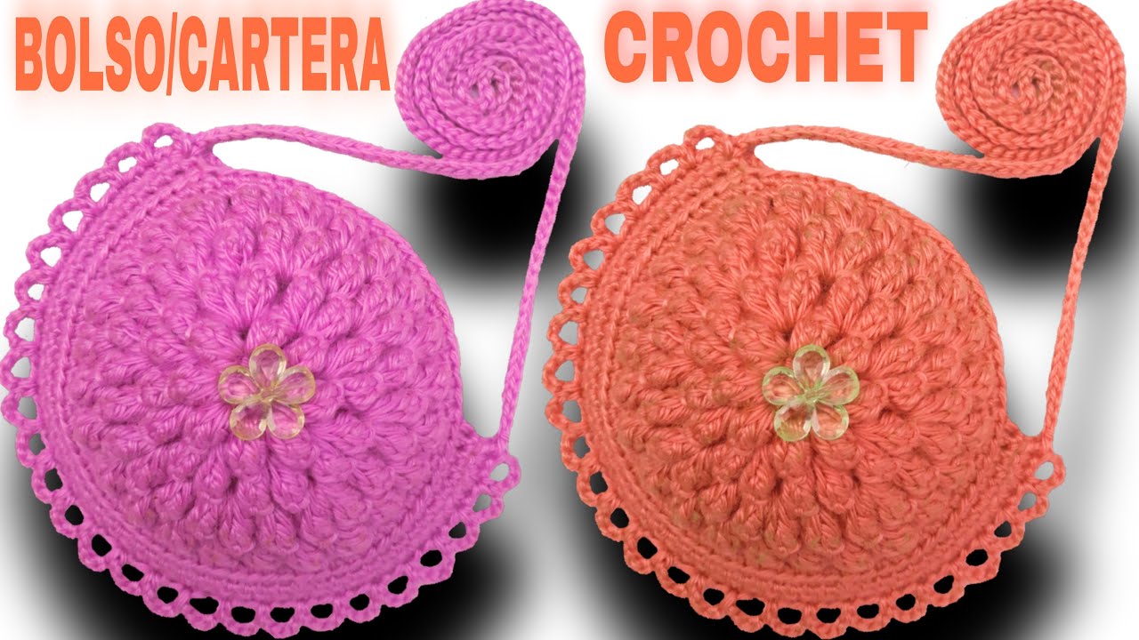 BOLSO/CARTERA tejida a CROCHET paso a paso (PARA USO DIARIO)