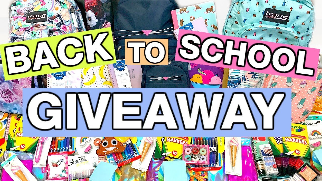 HUGE BACK TO SCHOOL GIVEAWAY 2017