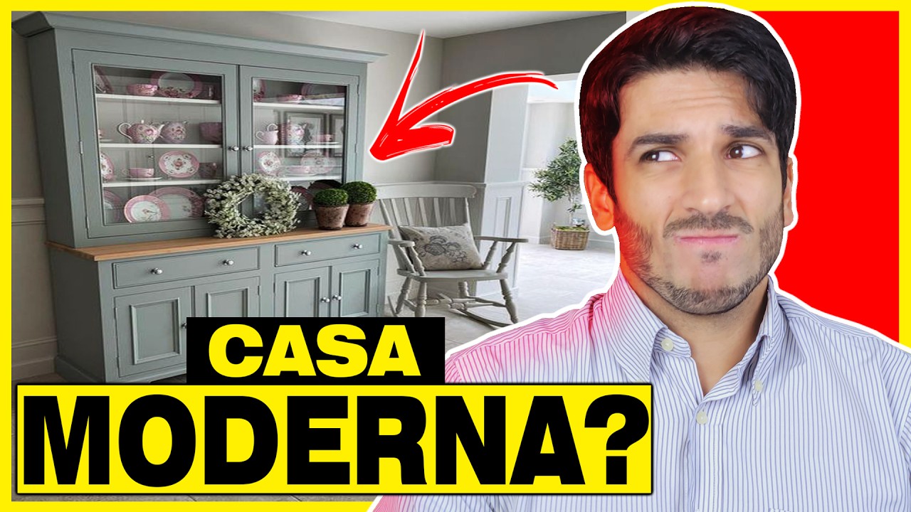 CASA MODERNA COM MÓVEIS ANTIGOS - DICAS DE DECORAÇÃO