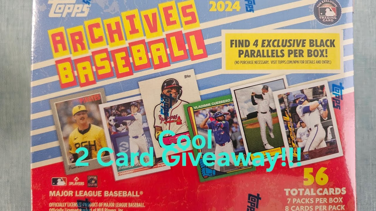 Ripping 2024 Topps Archives Baseball ⚾️ Fun Giveaway!!!