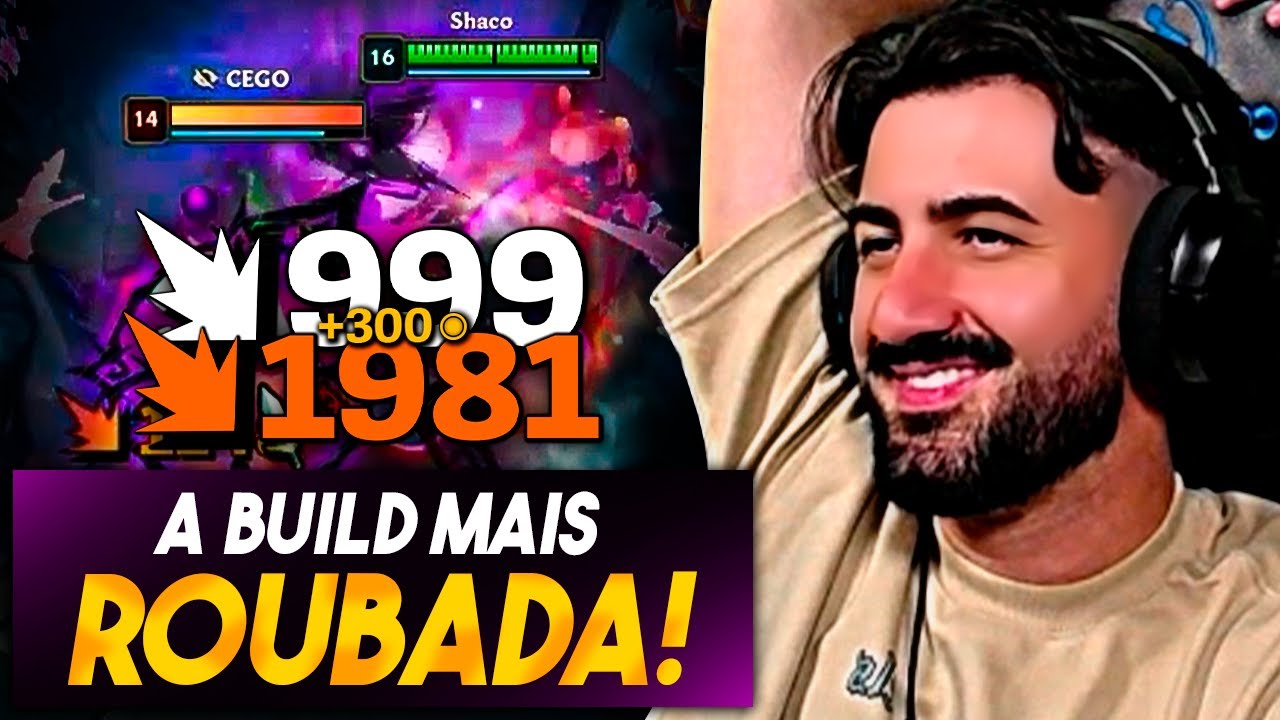 ACHEI A MELHOR BUILD DE SHACO! 1 HIT E J&Aacute; ERA!!!