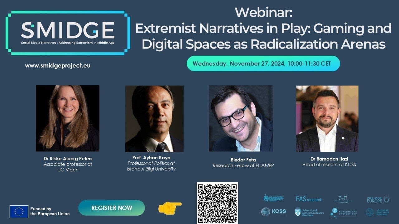 SMIDGE Webinar - Extremist Narratives in Play: Gaming and Digital Spaces as Radicalization Arenas