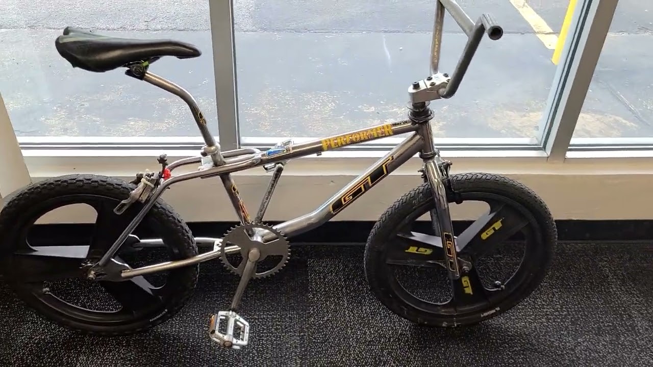 1995 chrome GT Performer survivor/vintage mid/old school BMX bike saved