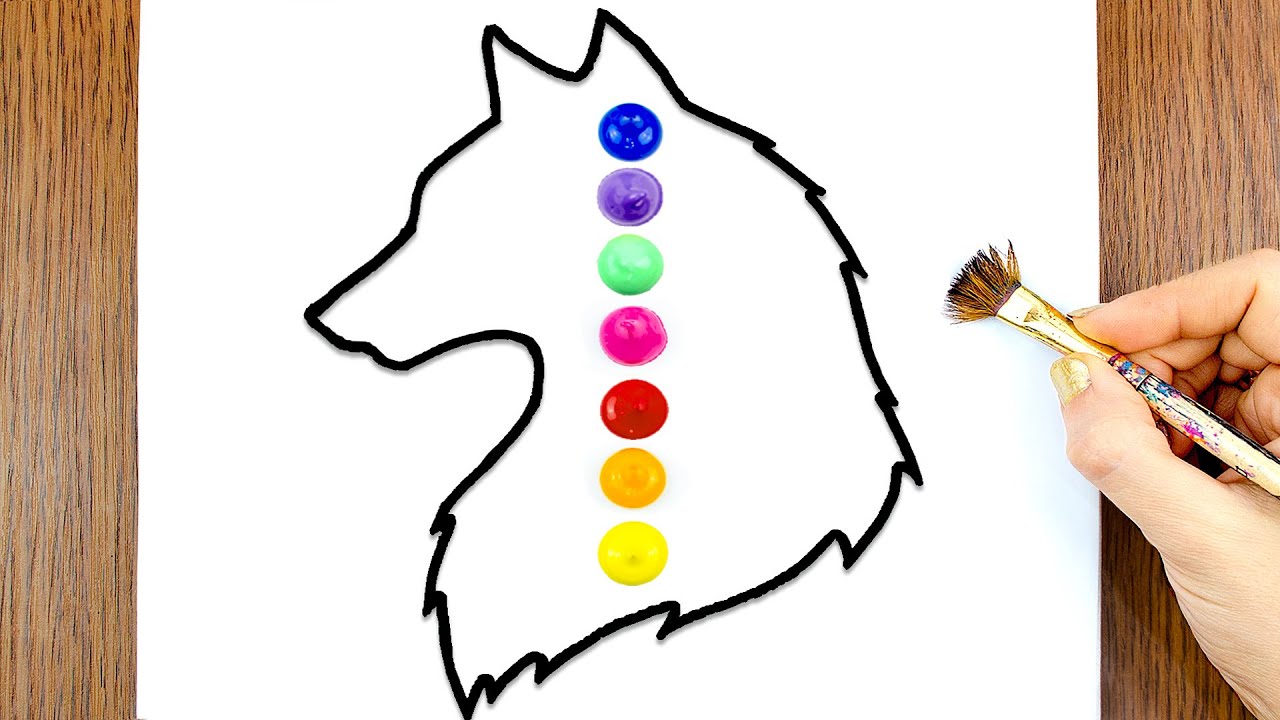 Easy Wolf Moonlight Painting Anyone Can Do!