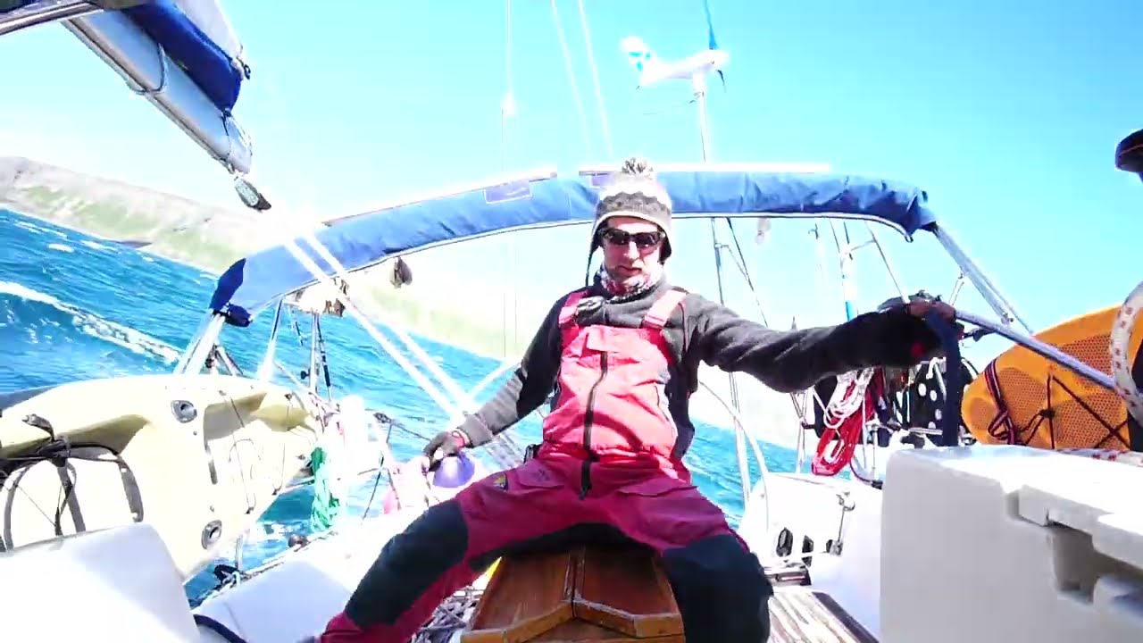 Segeln bei Starkwind - Island #025 @X-Trip Sailing Einhand Abenteuer Atlantik