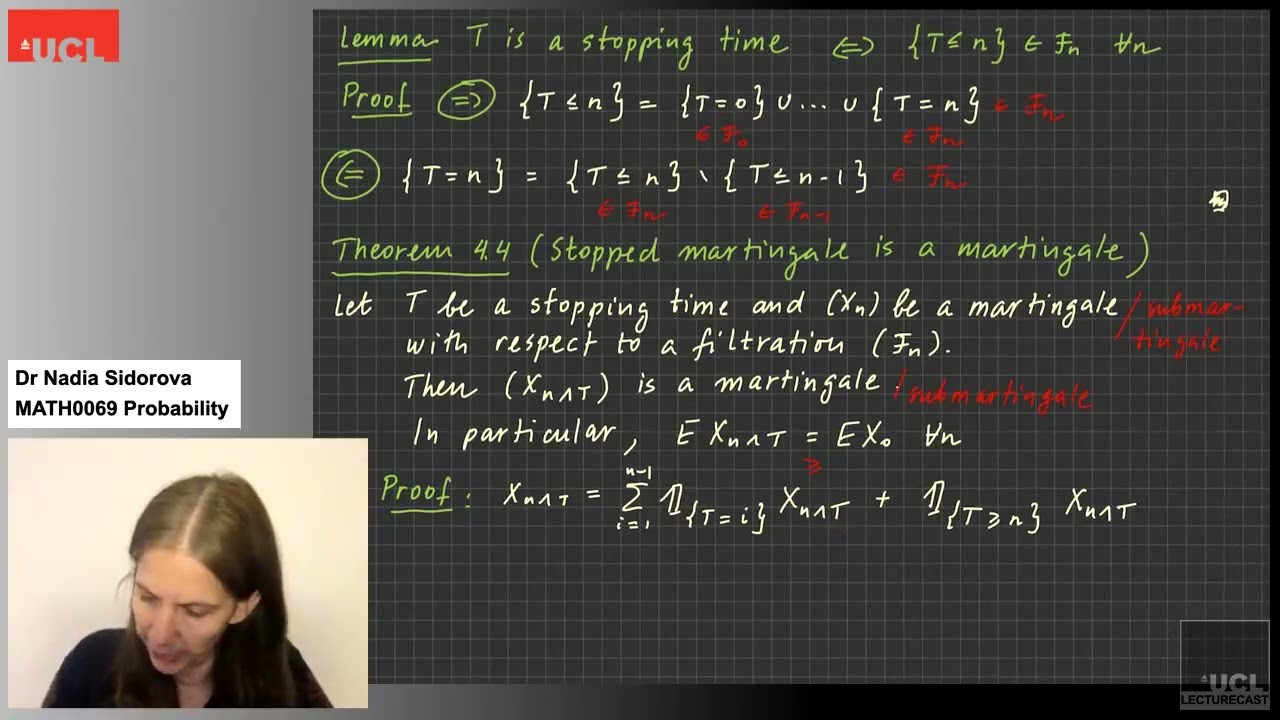 Video 37: Stopped martingale is a martingale