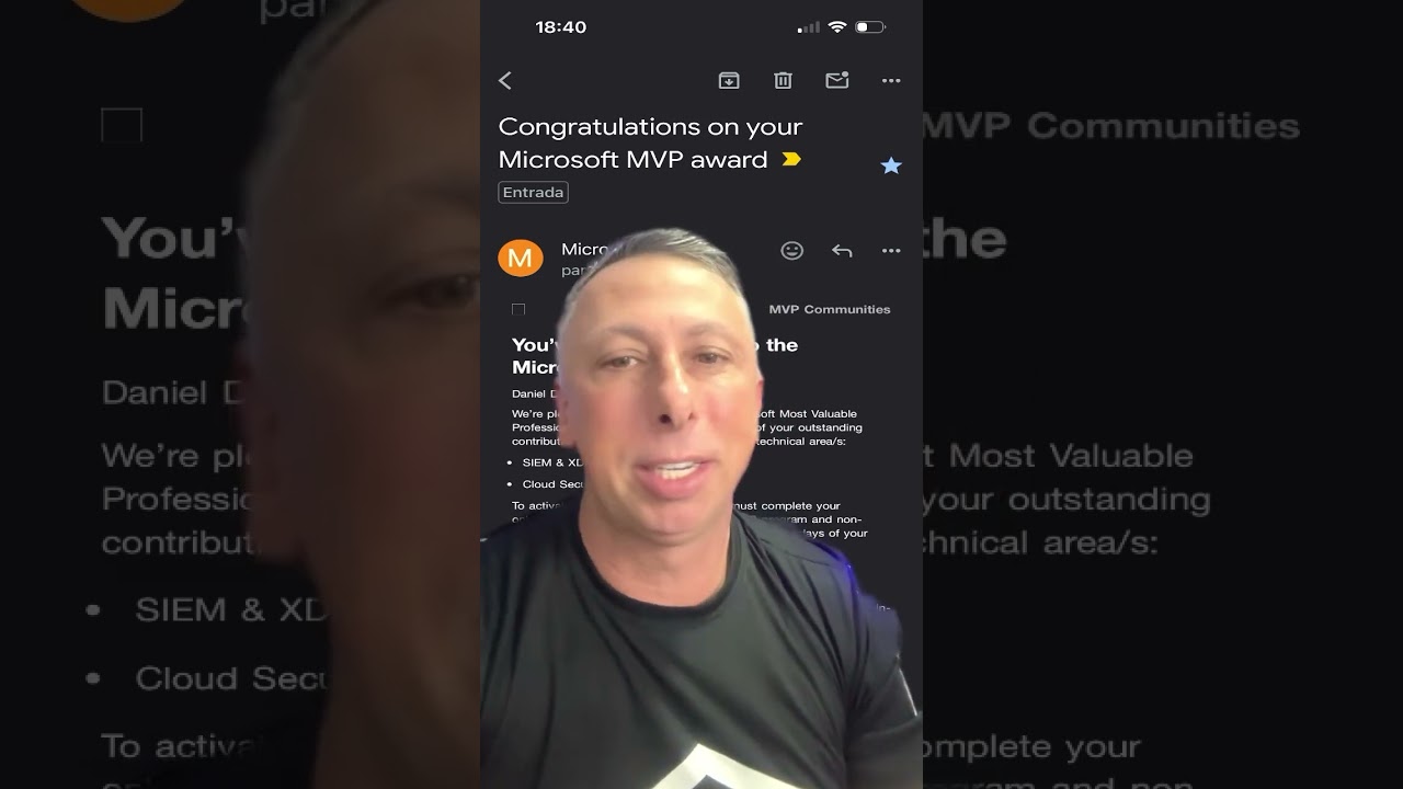 Estou muito feliz e honrado por ganhar o pr&ecirc;mio Microsoft MVP!