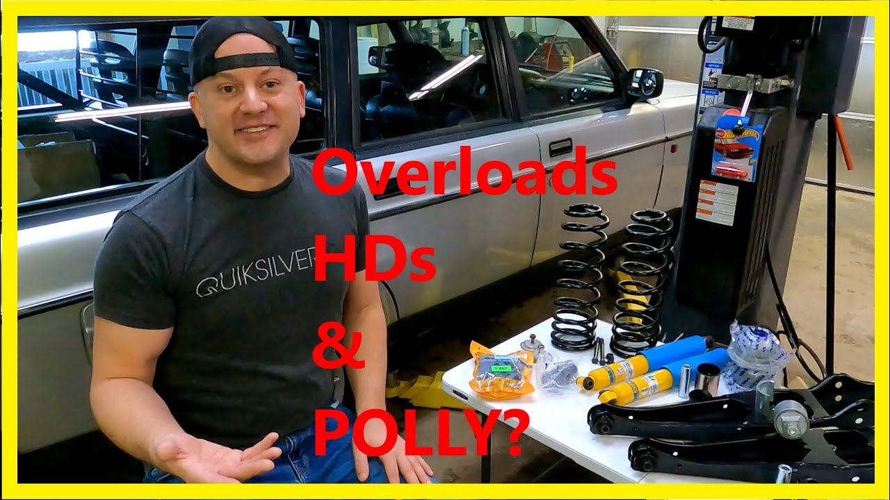 Overload Springs, HD Shocks, and Polly Bushings @volvo240life