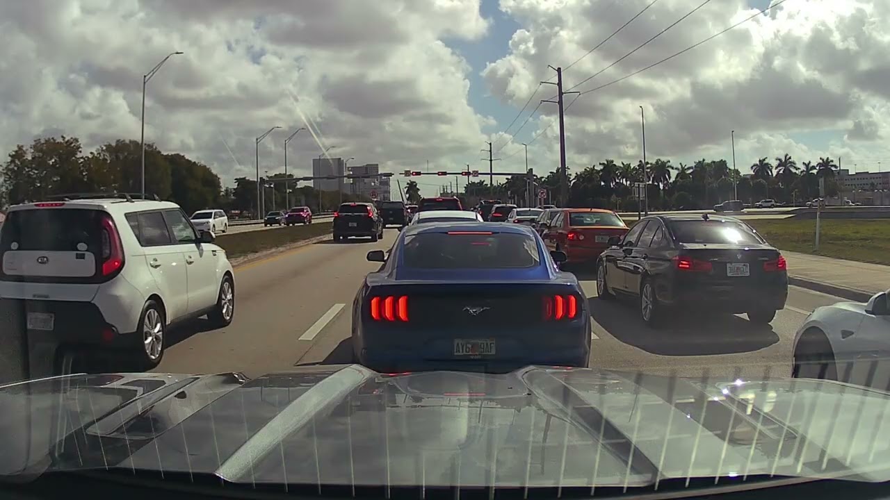 Driving east on SW 8th Street. A central and beautiful street in the city of Miami.