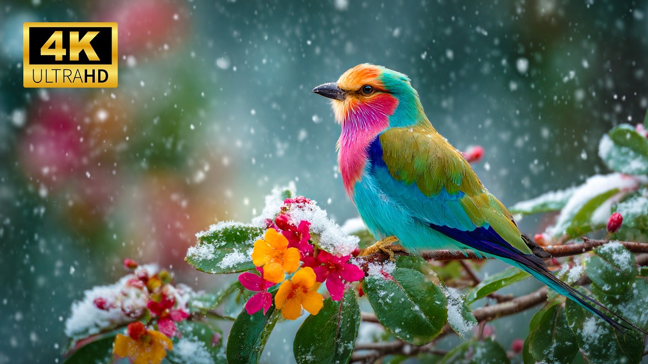 Soulful Piano & Winter Bird Chirping for Emotional Healing, Calm the Mind 🌿
