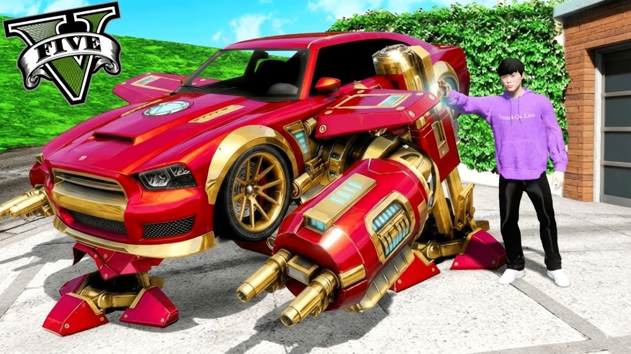 ကျွန်တော့်ကားကို Iron Man နည်းပညာတွေနဲ့ ပေါင်းစပ်ခဲ့တယ် | Transform to Iron Man Car in GTA V