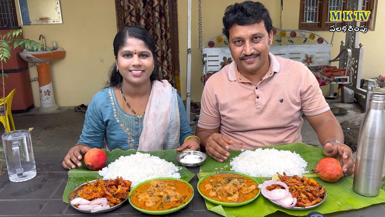 చికెన్ మెజిస్టిక్స్ చాపలపులుసు రైస్ తిండి పోటి #Eating Challenge#223 || Thindi Poti#MKTV పలకరింపు