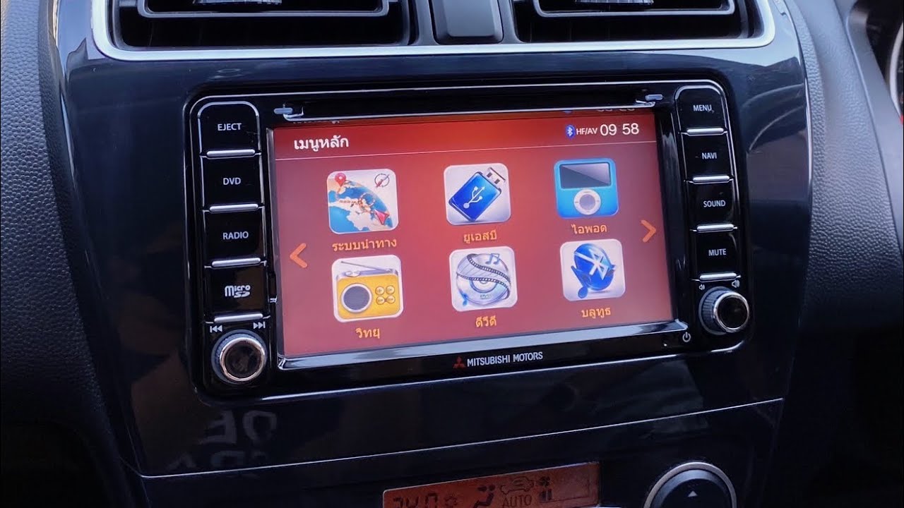 ซ่อมจอ MITSUBISHI ATTRAGE ปี 2013-2017 | อาการเปิดไม่ติด แต่มีไฟเข้า กล้องมองหลังไม่ทำงาน