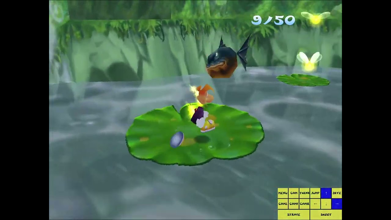 Rayman clips using a cage but skips a lum