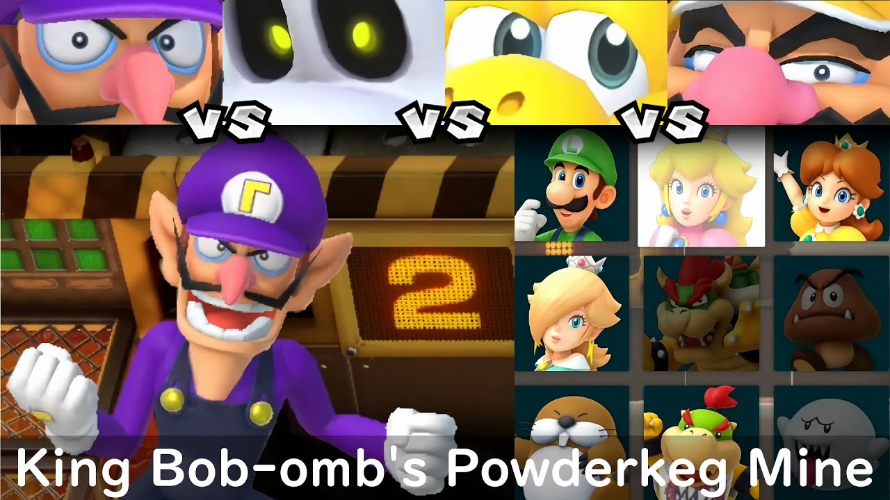 Super Mario Party Walugi vs Dry Bones vs Koopa Troopa vs Wario #28
