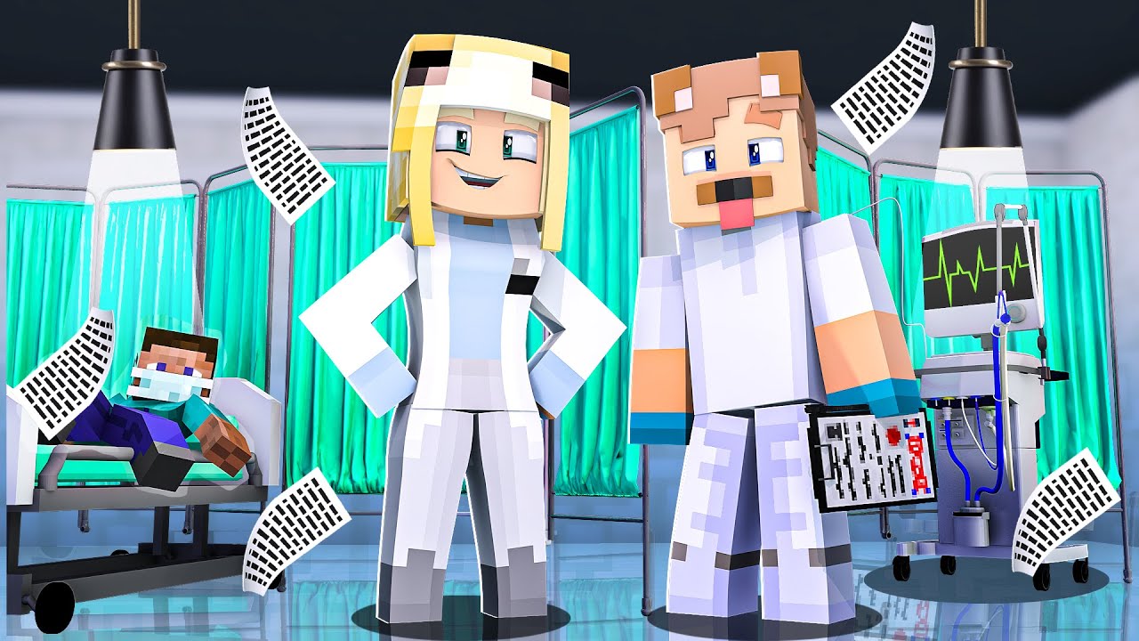 24H ALS ÄRZTE ARBEITEN IN MINECRAFT!