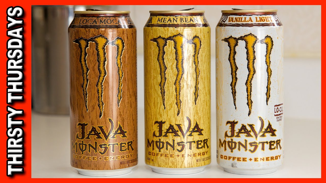 Java Monster ★ Coffee Plus Energy - Vanilla Light, Mean Bean & Loca Moca