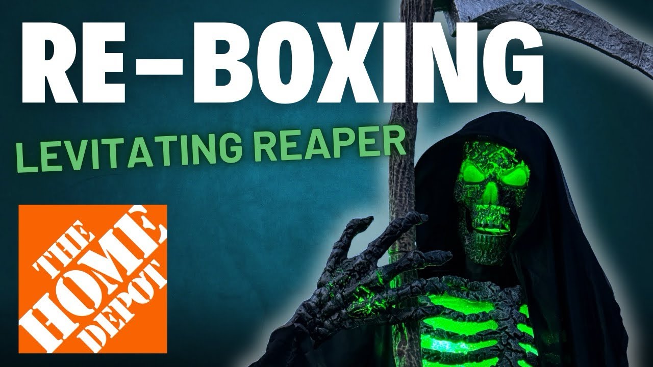 Левитирующий Жнец Аниматроник Ребоксинг 2024 Home Depot