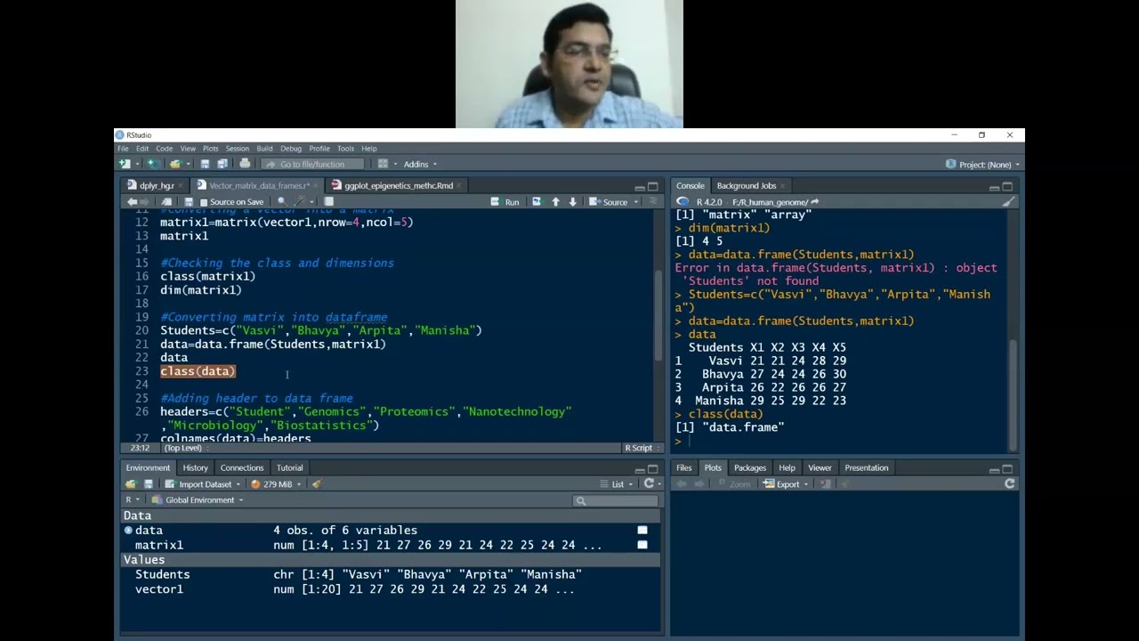 Day 5 - Data Handling with R | 17.09.22 | Genomics and NGS Workshop by Nextgenhelper