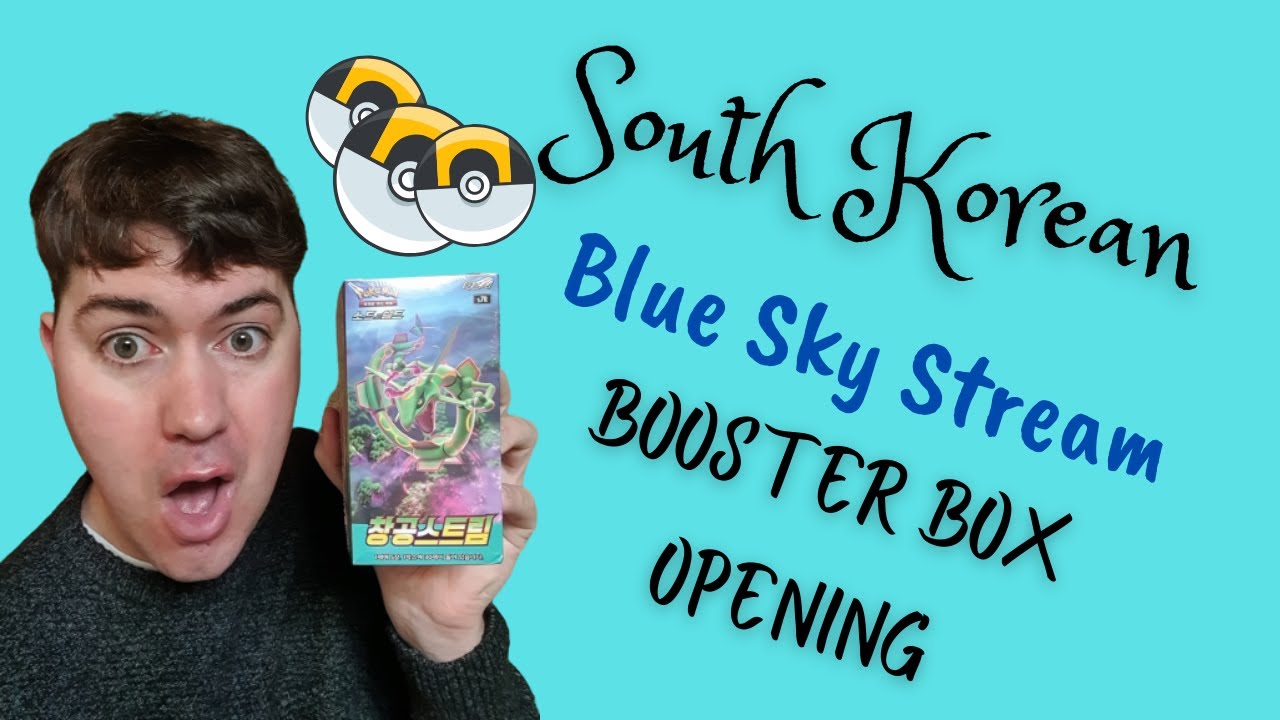 Pokémon Booster Box Opening Blue Sky Stream (South Korean style) 포켓몬 카드 까기 