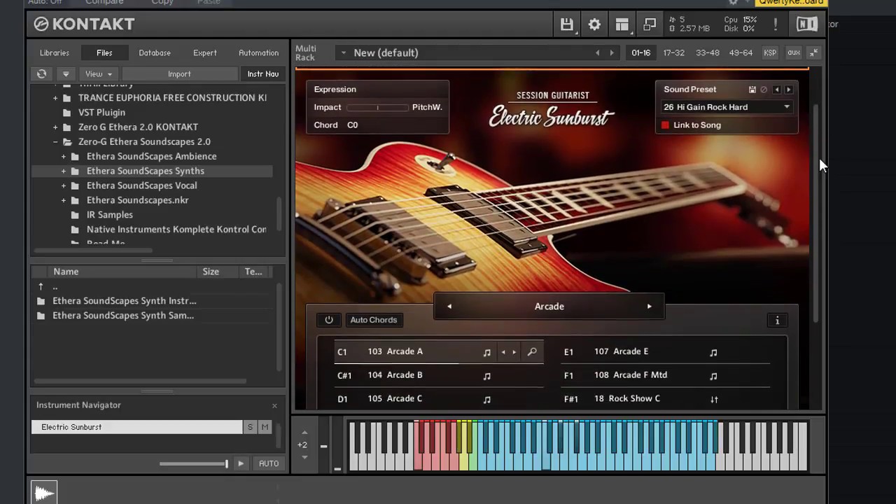 Session Guitarist - Electric Sunburst | Test All Pattern