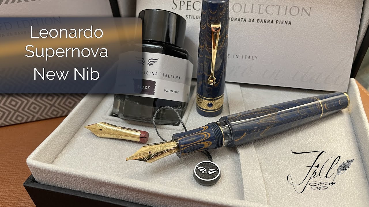 Leonardo Supernova Ebanite New Nib by Leonardo Officina Italiana - nuovi pennini di Leonardo