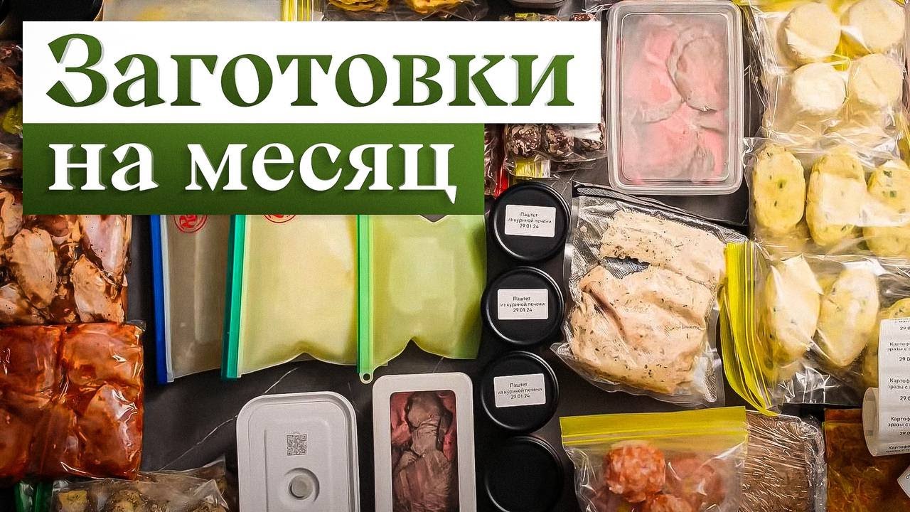 1 закупка = 32 заготовки = 1 месяц НЕ стоять у плиты