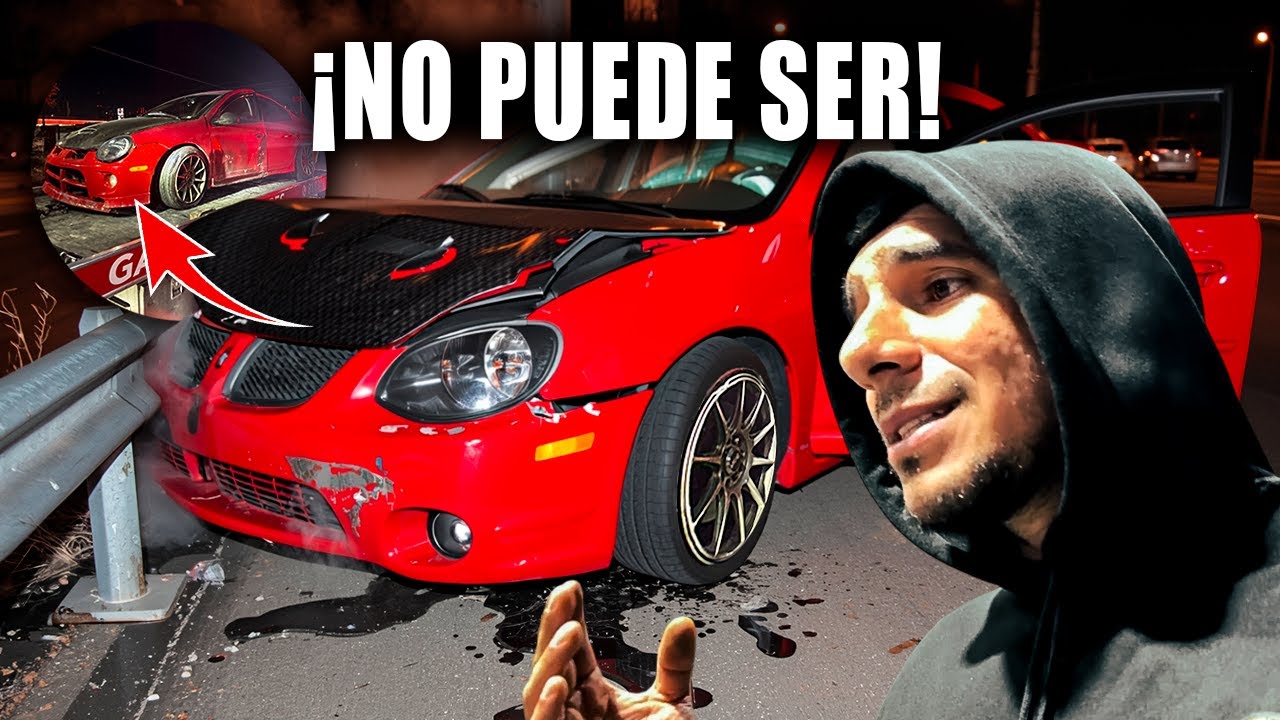 CHOQUE MI NEON SRT4 JUGANDO CARRERAS Y LO HICE PERDIDA TOTAL || JUANITO MARTINEZ