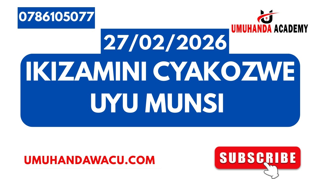 🚨AMATEGEKO Y'UMUHANDA 🖥️ IBIBAZO N'IBISUBIZO BY'IKIZAMINI CYA PROVISOIRE CYAKOZWE UYU MUNSI.