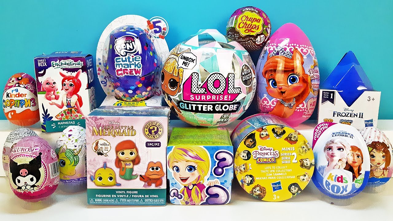 ЖЕНСКИЙ СЮРПРИЗ MIX! Куклы LOL, Принцессы Дисней, My little pony, Frozen 2 Unboxing Kinder Surprise