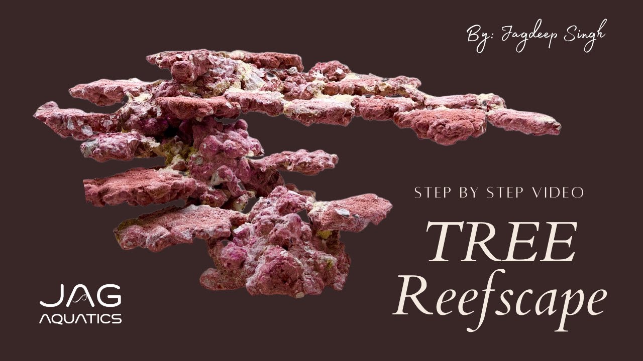 Reef Hardscape 7 - Aquaforest Tree Reefscape Using JA Glue - Step By Step Reef Aquascaping