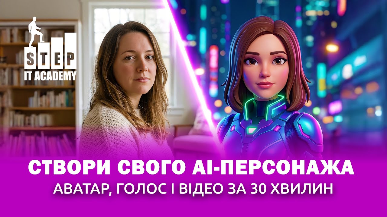ONLINE майстер-клас: Створи свого AI-персонажа: аватар, голос і відео за 30 хвилин