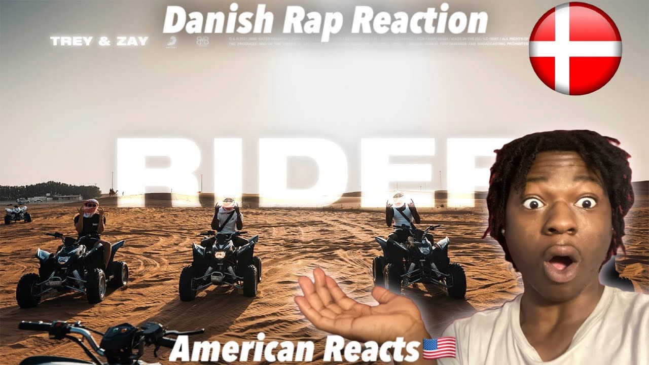 American Reacts to Danish Rap! Trey & Zay - Rider (ft. Sivas) [Official Music Video] #danishrap